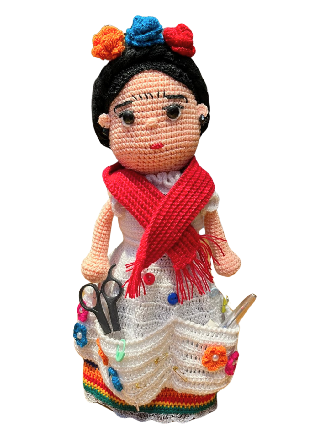 Muñeca costurera en crochet