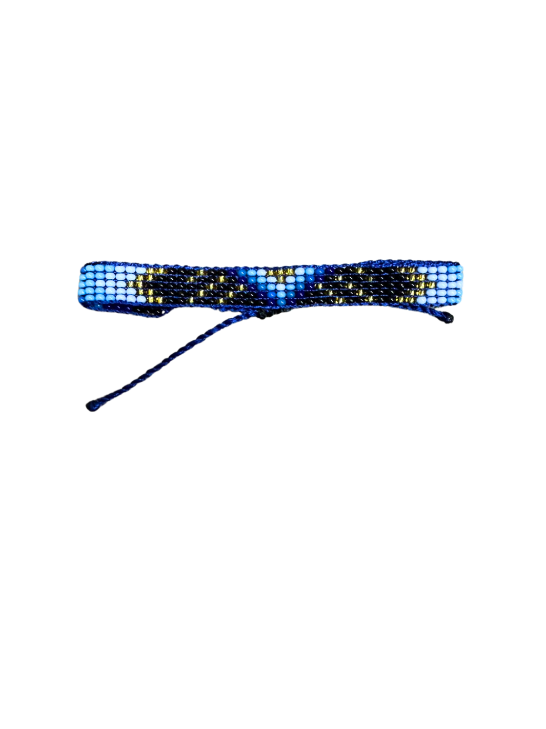 Pulsera delgada en mostacilla