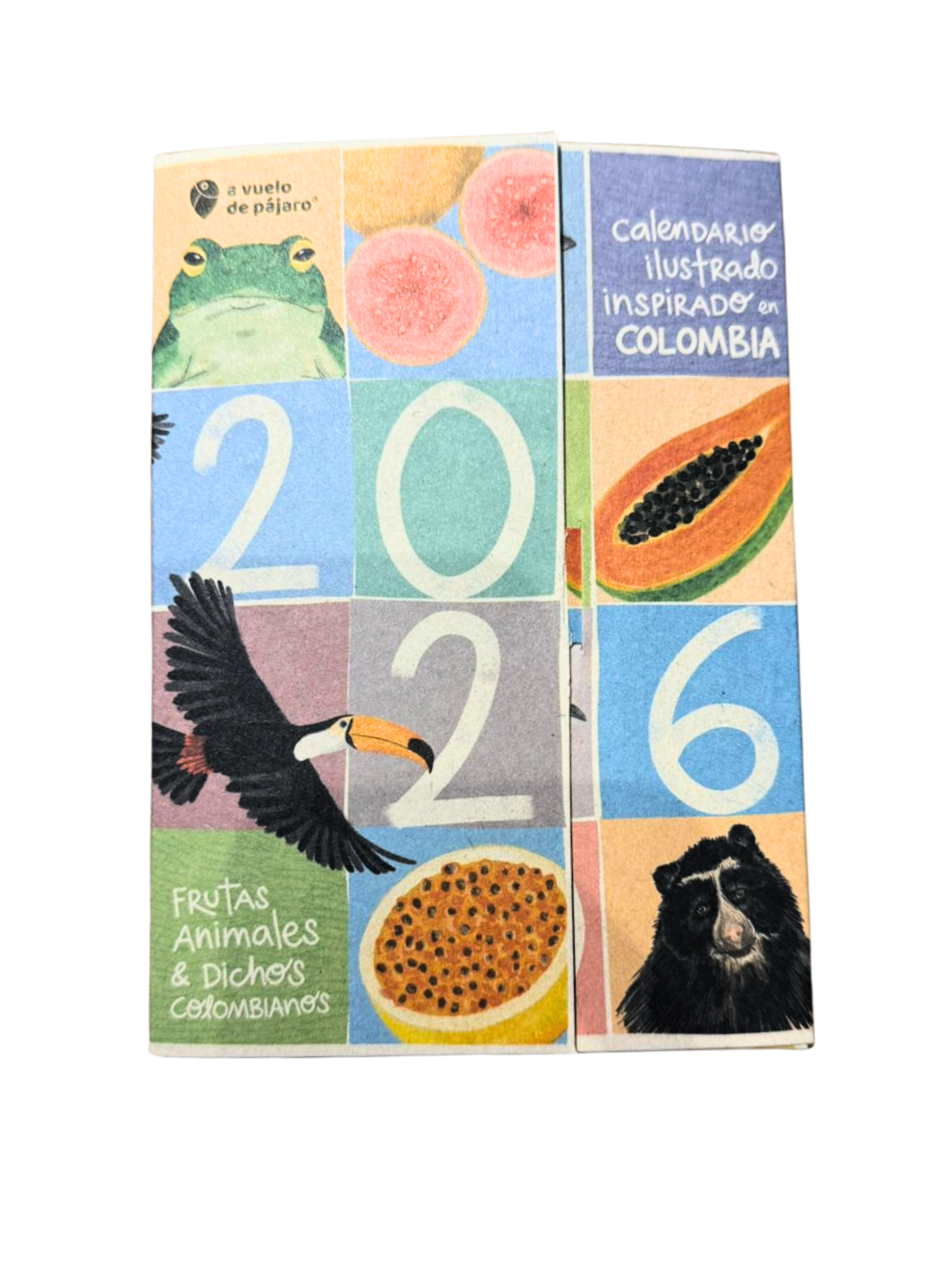 Calendario 2026: Frutas, Animales y Dichos colombianos