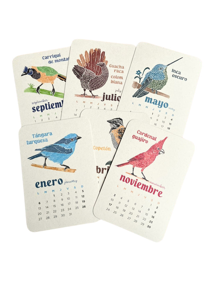 Calendario 2025 Aves de Colombia