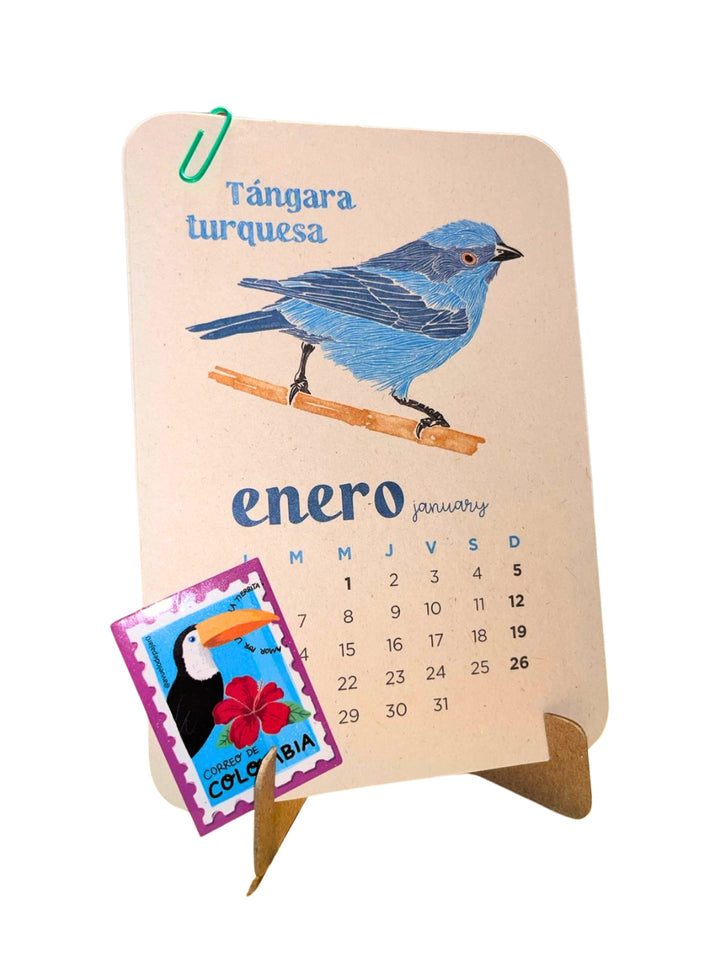 Calendario 2025 Aves de Colombia