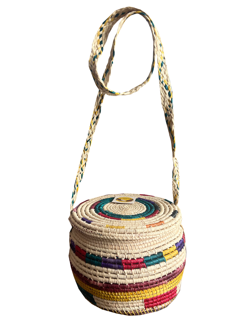 Canasto Sikuani con lazo y tapa