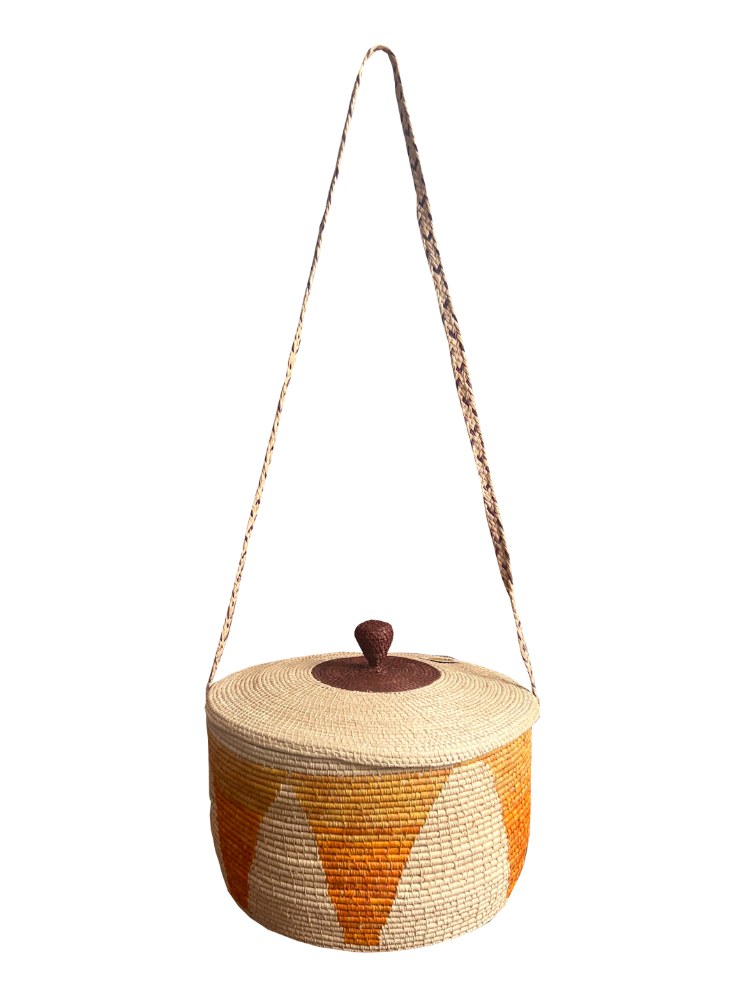 Canasto Sikuani con lazo y tapa