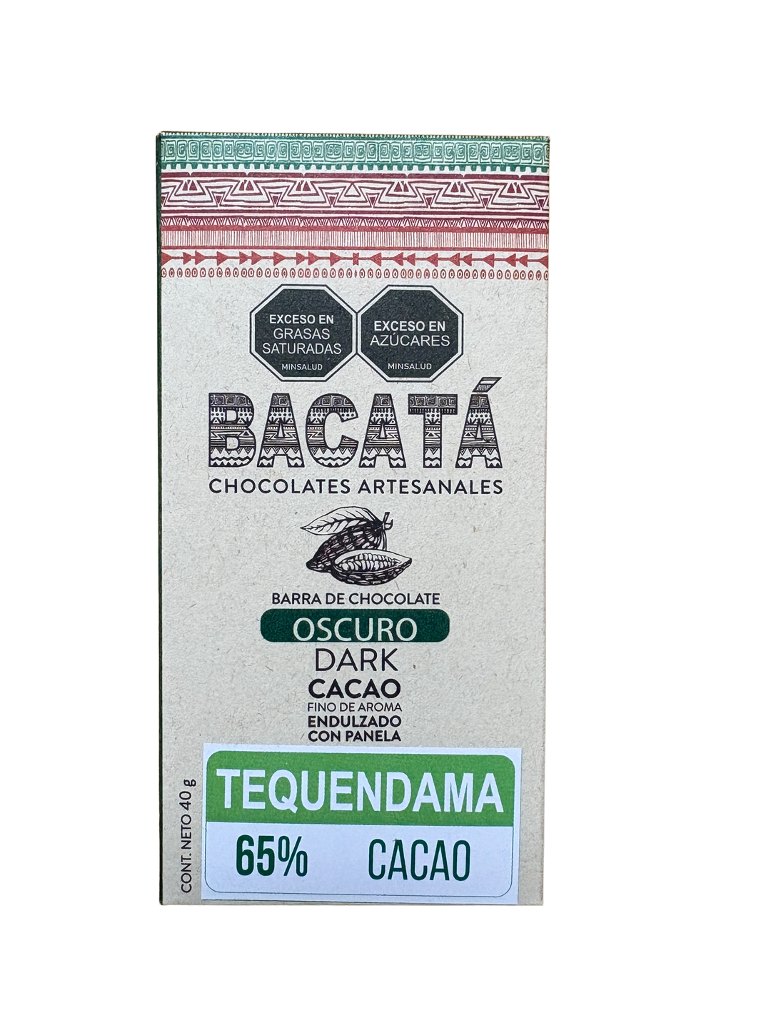 Barras de cacao artesanal Bacatá MP