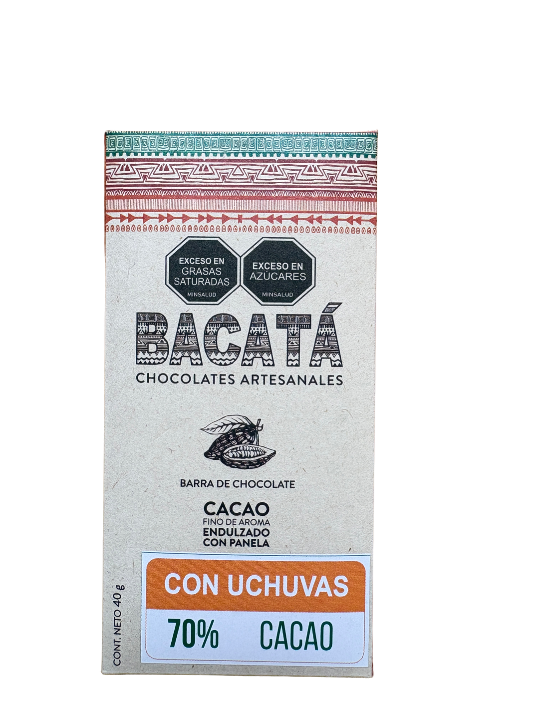 Barras de cacao artesanal Bacatá MP