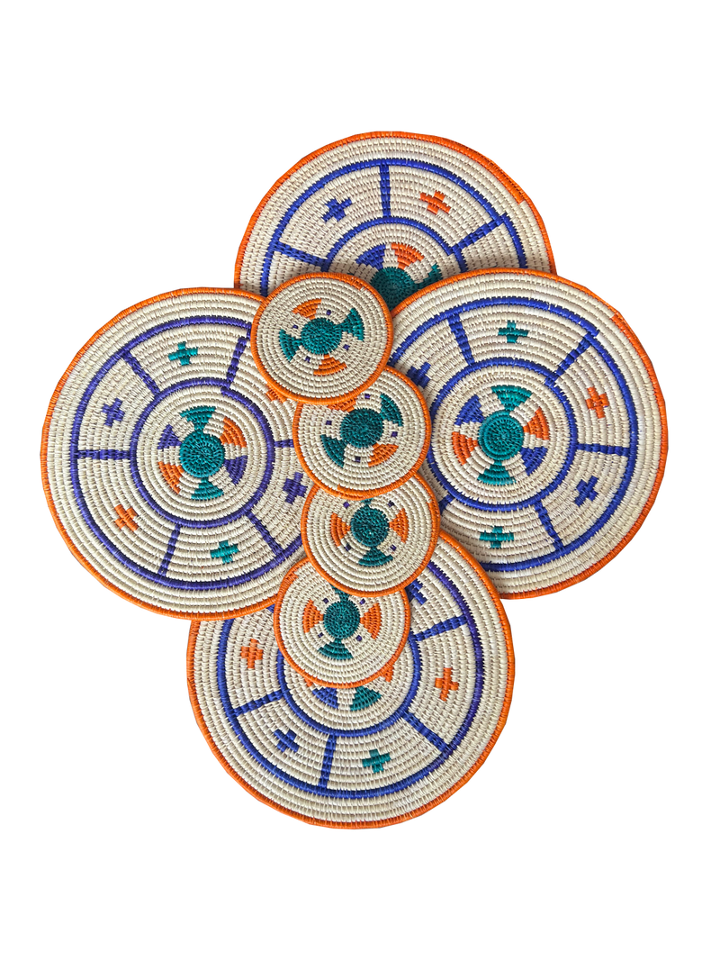 Individuales y Portavasos Sikuani