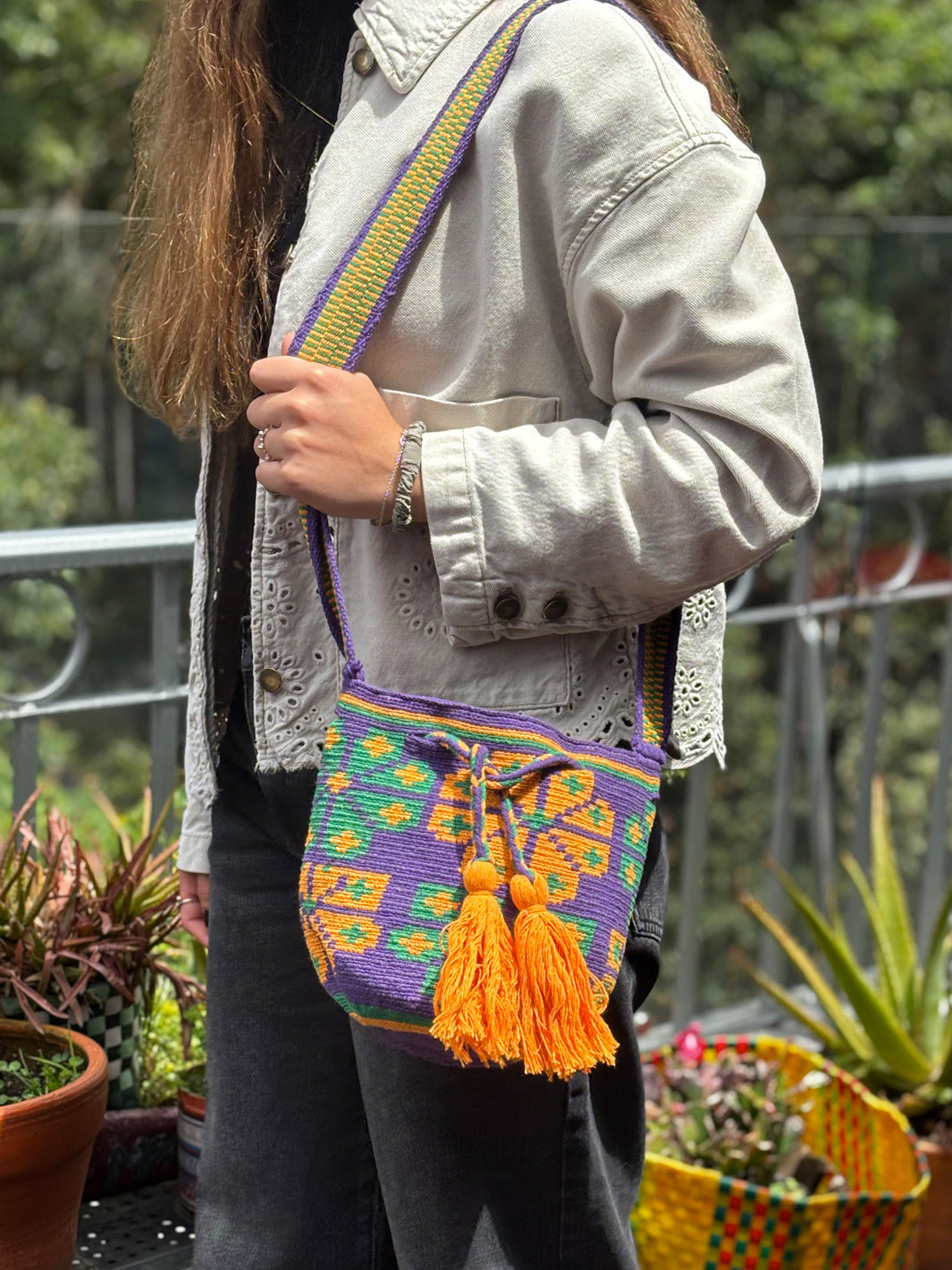 Mochilas Wayúu Medianas Multicolor